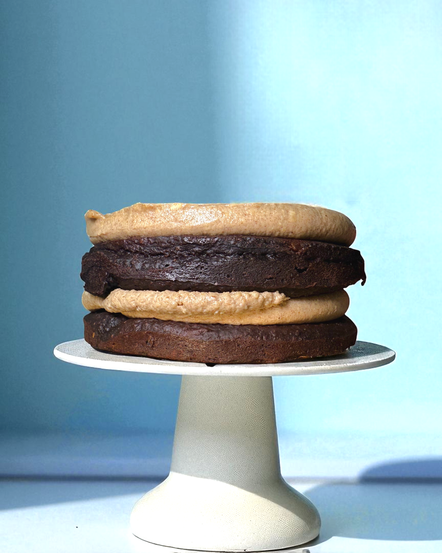 Smashcake de plátano y cacao - "Naked"