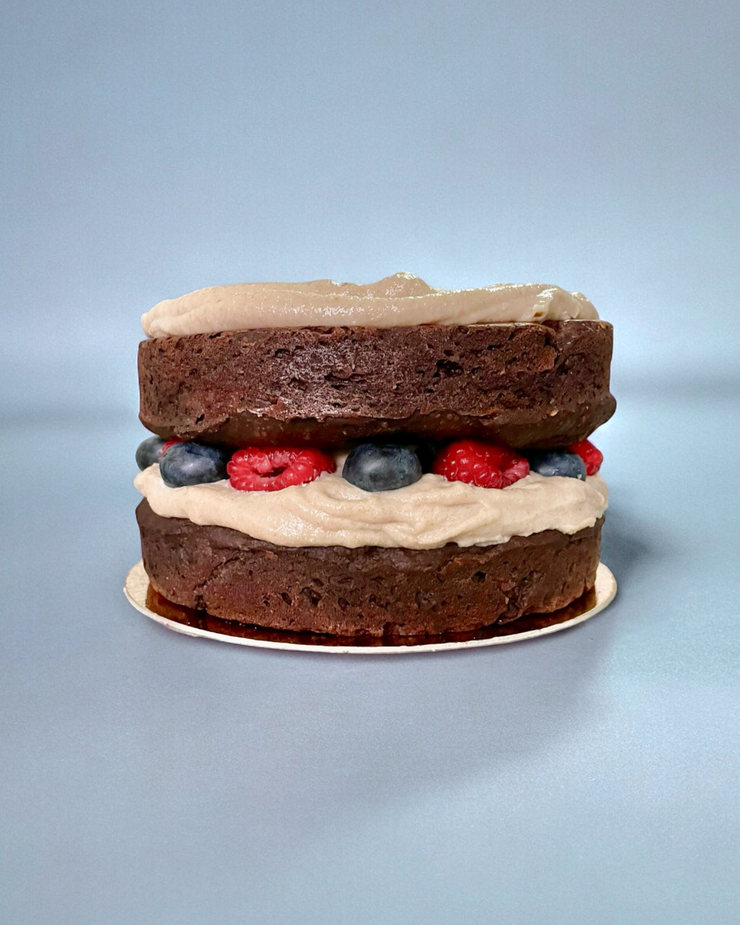 Smashcake de plátano y cacao - "Naked"