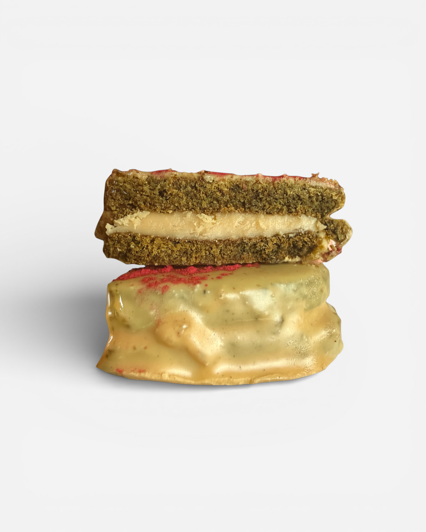 Alfajores saludable de matcha y frambuesa | Pack de tres