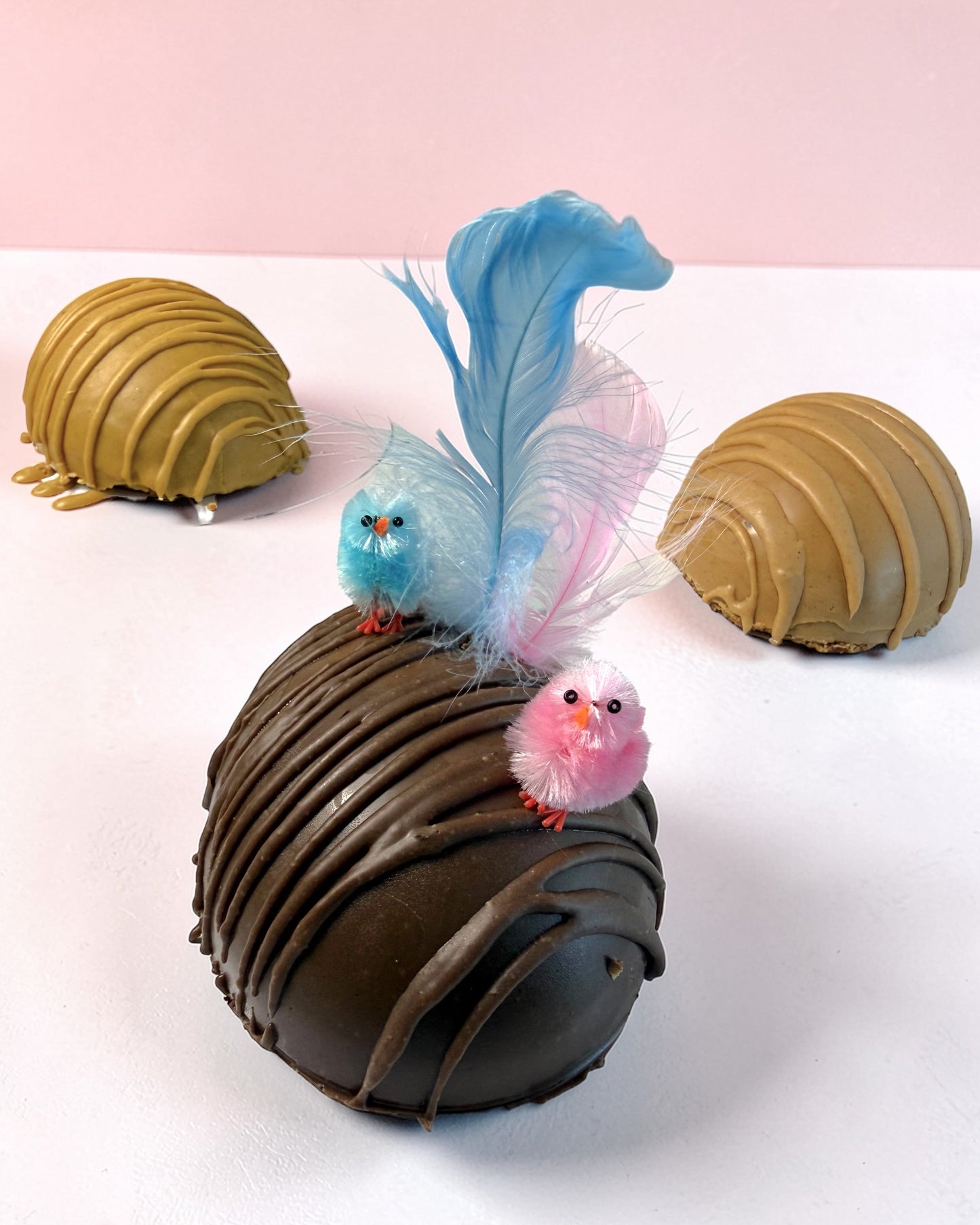 🐣 Huevo de Pascua saludable sin azúcar y sin gluten (500g) - cacao y remolacha