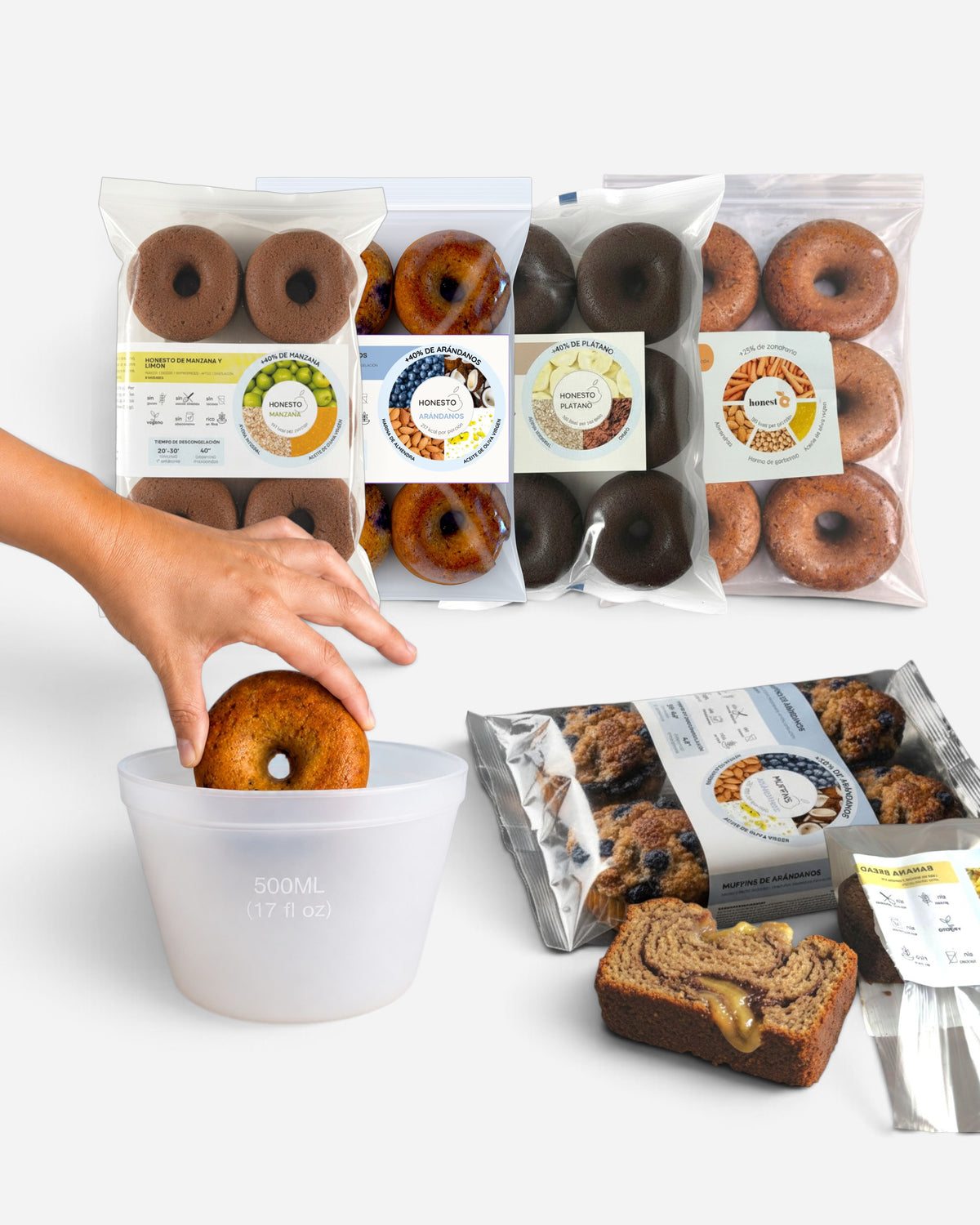 Pack descubrimiento 🍩 un poco de todo + bolsa reutilizable de regalo