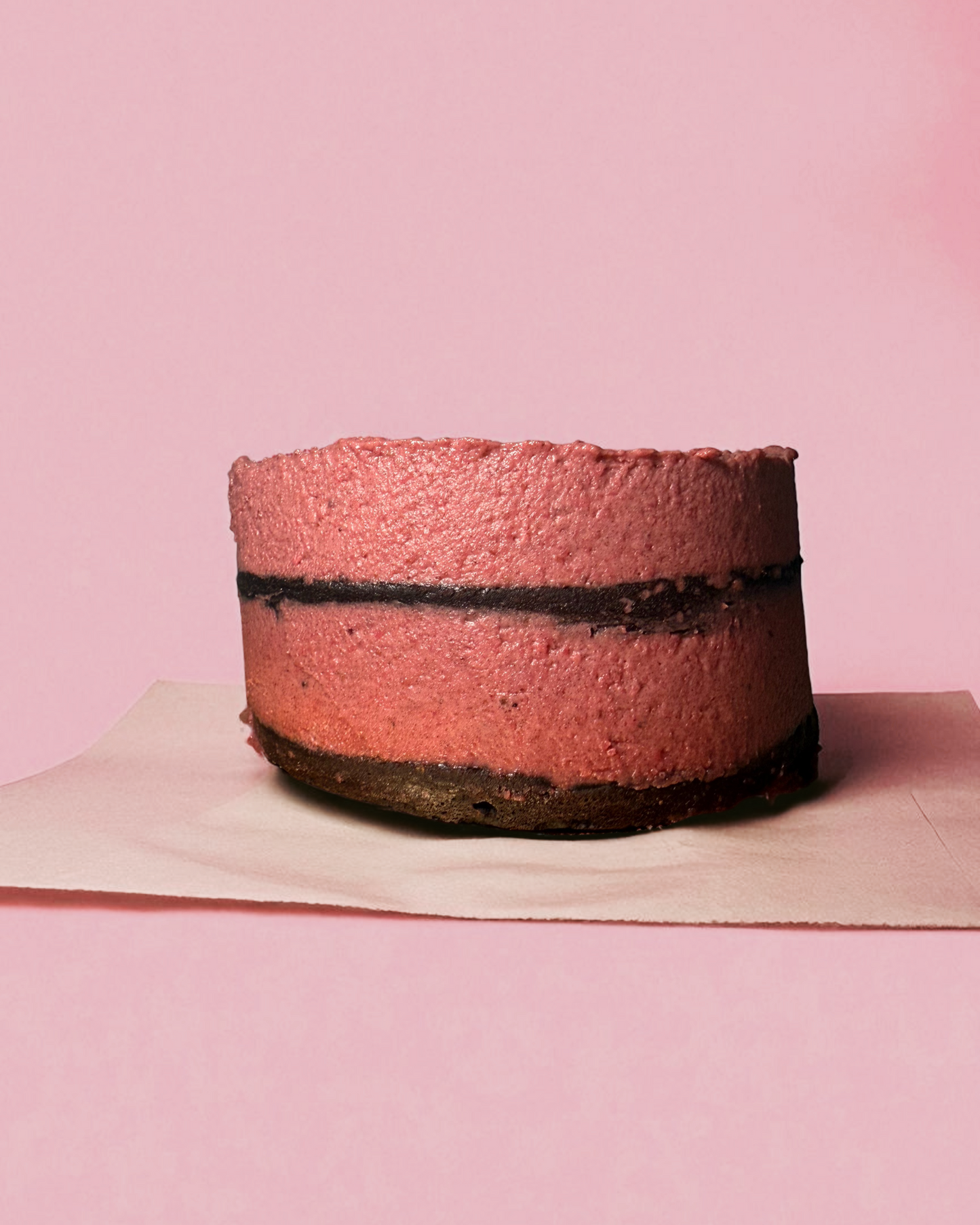 Smashcake rosa de plátano y cacao - Seminaked