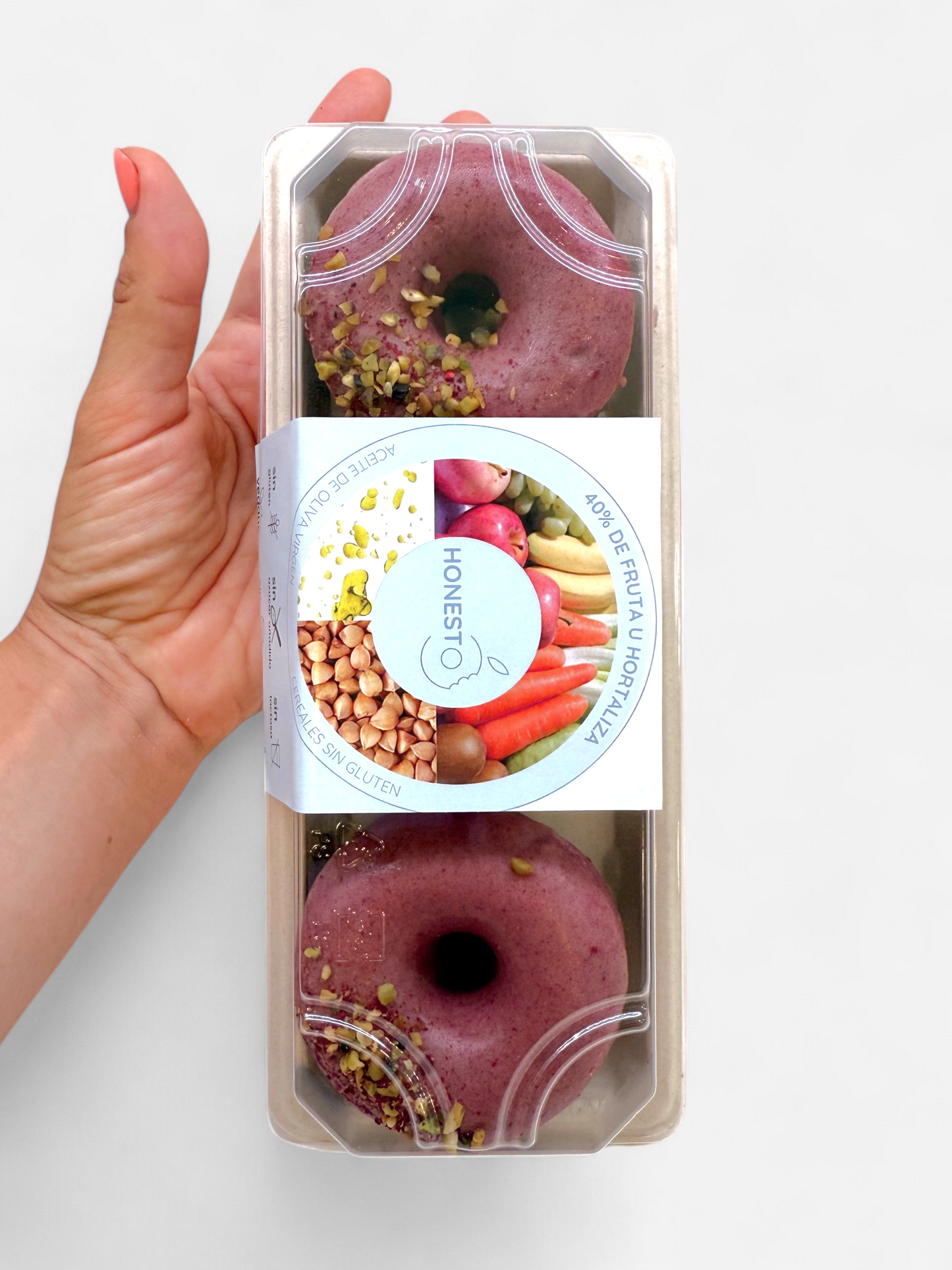 HonestO de Manzana con frosting de frambuesa